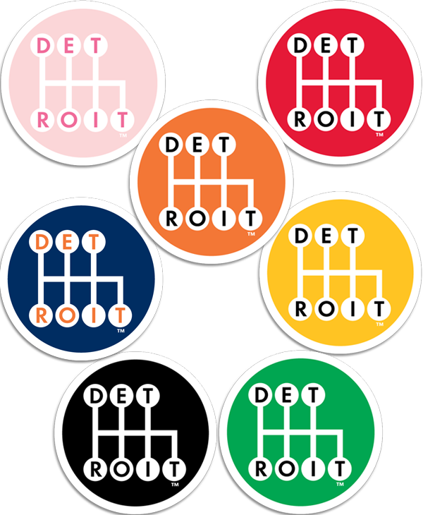 D Grenade, Old Engligh D, Detroit Decal Sticker