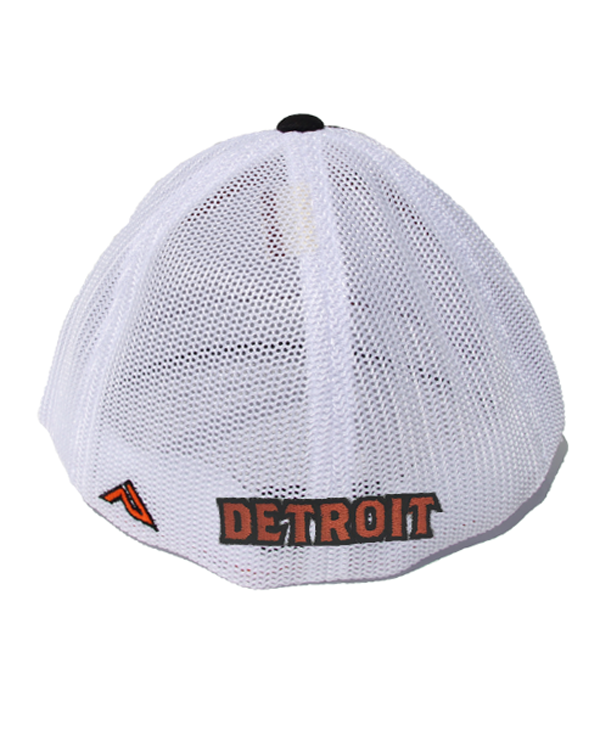Made In Detroit Snapback Hat - Shifter Design, Orange And Black, Acrylic/Wool Blend