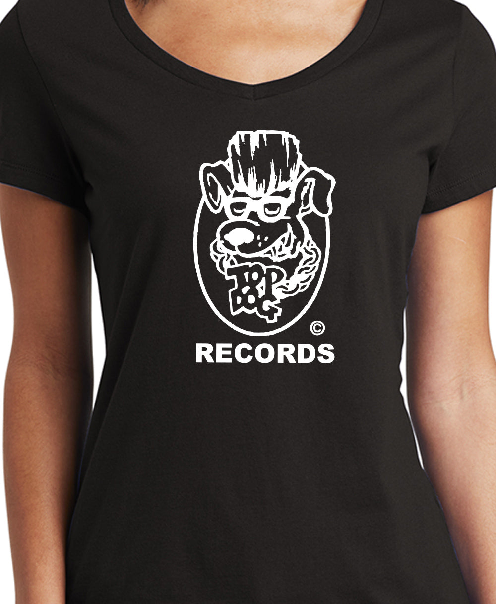 Top Dog Records V-neck