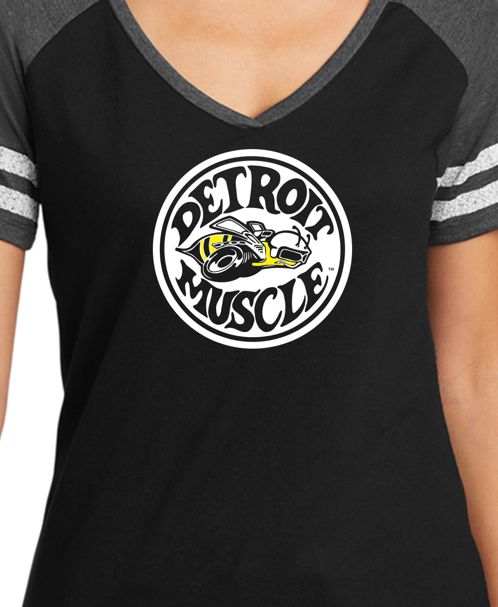 New Dodge Super Bee Black V-Neck