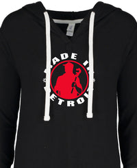Ladies MID Black Hacci Knit Hoodie (XS ONLY)