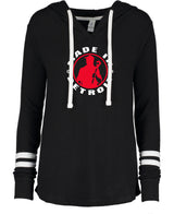 Ladies MID Black Hacci Knit Hoodie (XS ONLY)