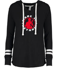 Ladies MID Black Hacci Knit Hoodie (XS ONLY)