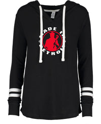 Ladies MID Black Hacci Knit Hoodie (XS ONLY)