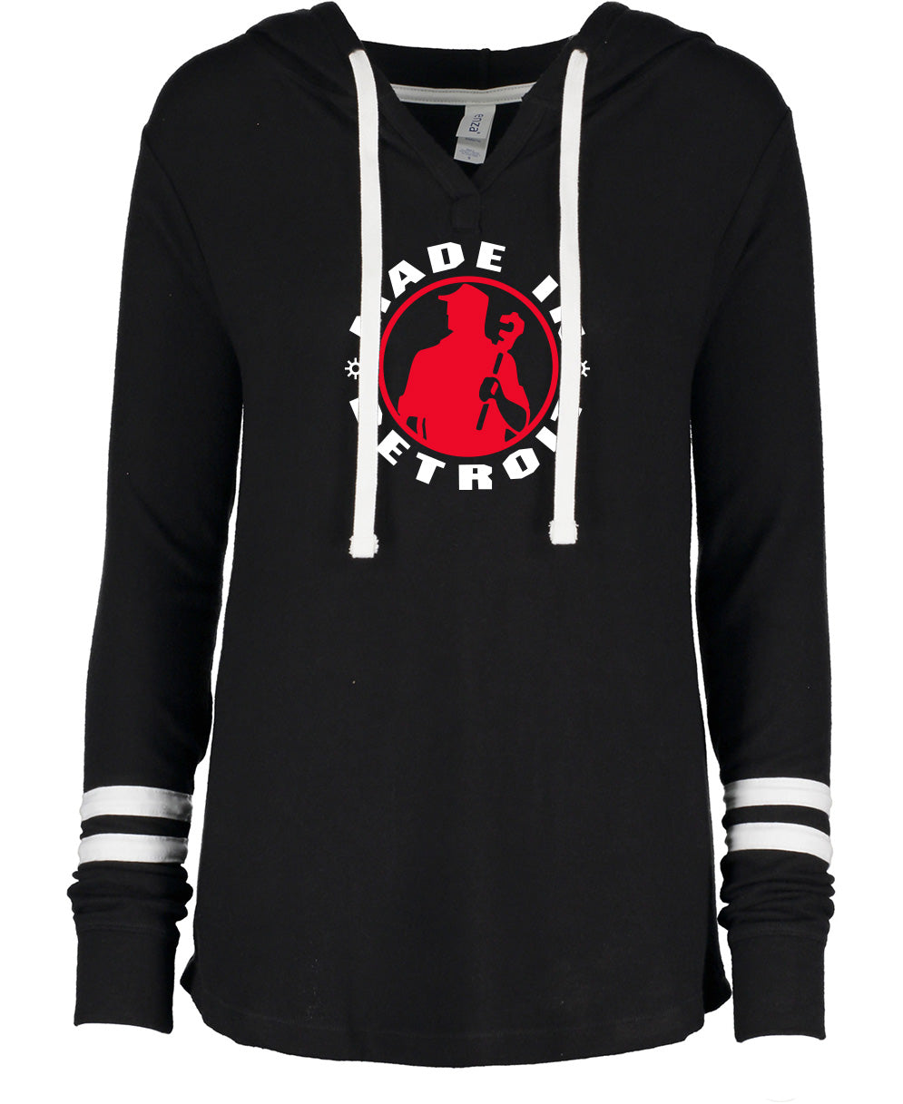Ladies MID Black Hacci Knit Hoodie (XS ONLY)