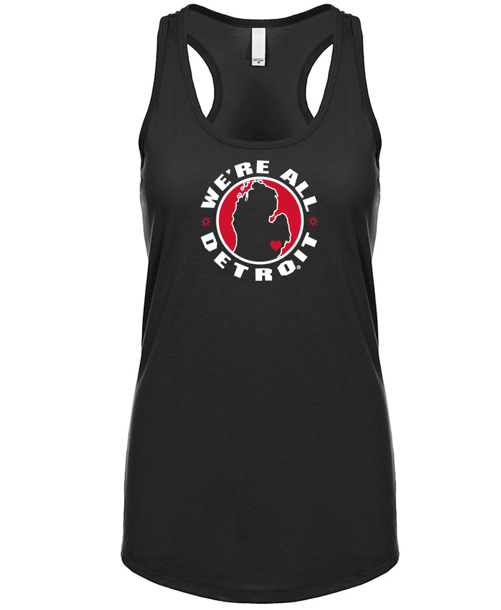 We're All Detroit Racerback Tank