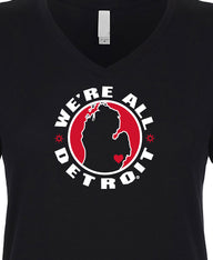 Ladies We're All Detroit V-Neck - 2X