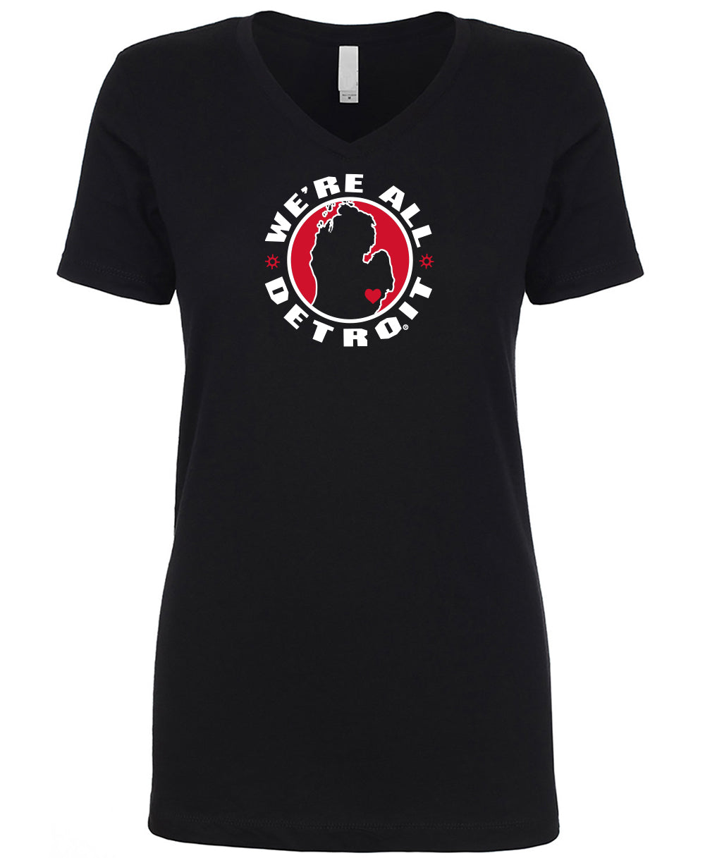 Ladies We're All Detroit V-Neck