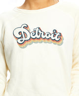 Ladies Retro Detroit Raglan Crewneck
