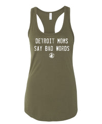 Detroit Moms Say Bad Words Racerback Tanks