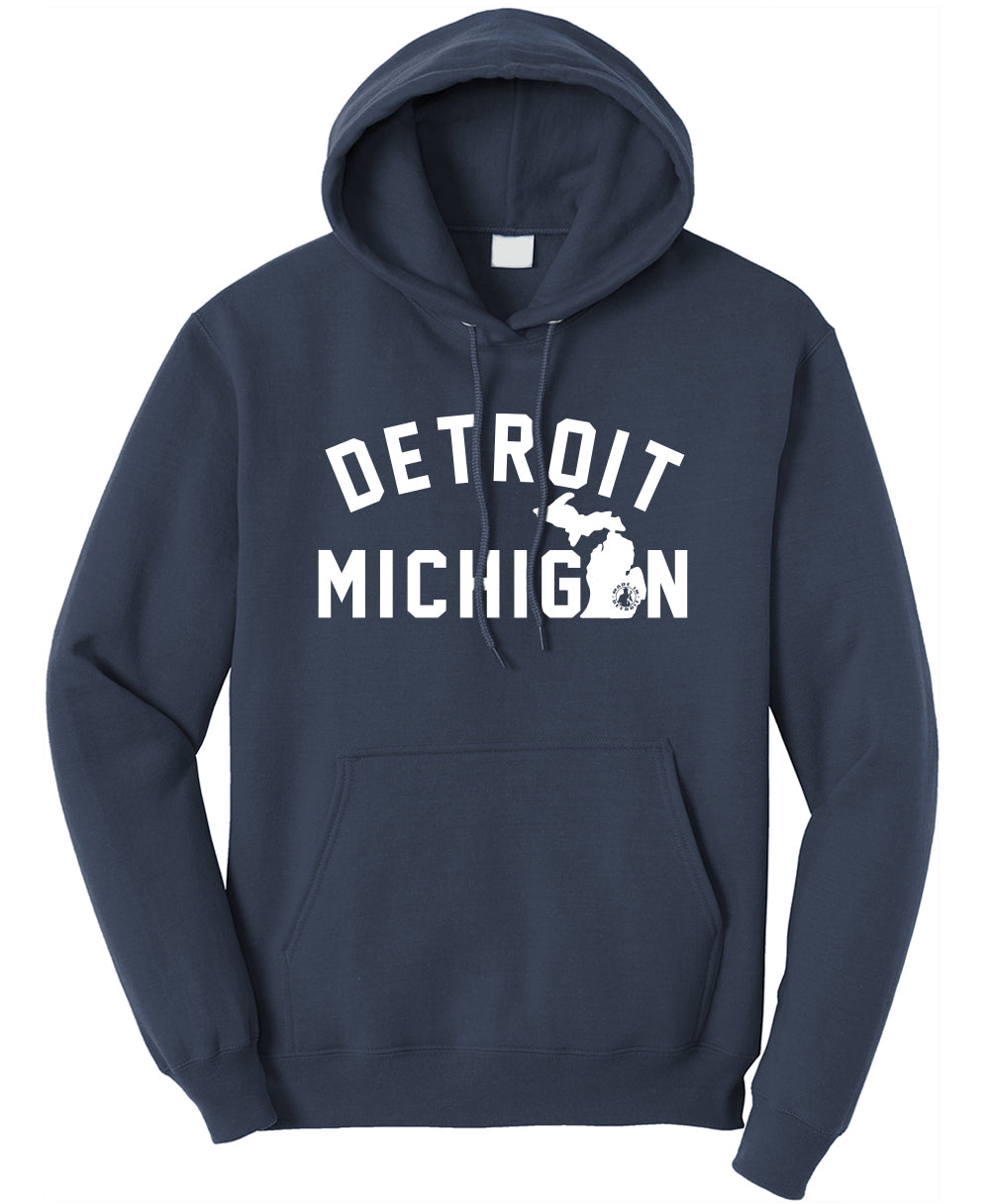 Detroit Michigan Pullover - Various Colors