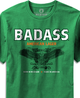 Unisex Badass American Lager - Kelly Green